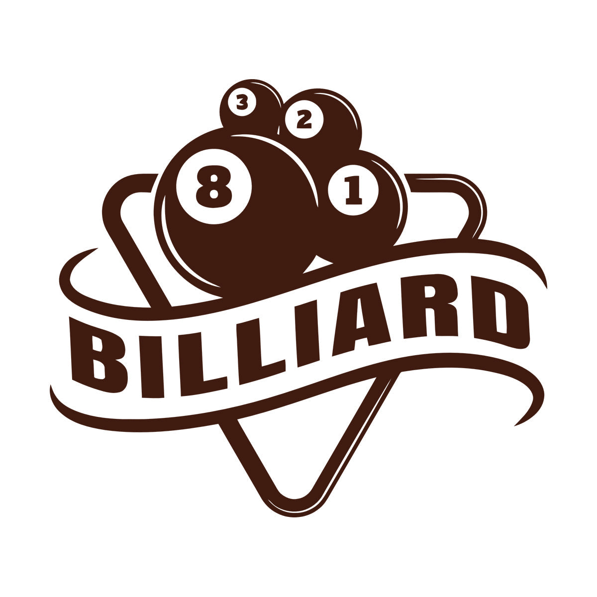 Wall Decals Billiards Sports League Table Pool Club Logo Multi Color Selection