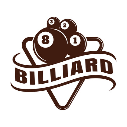 Wall Decals Billiards Sports League Table Pool Club Logo Multi Color Selection
