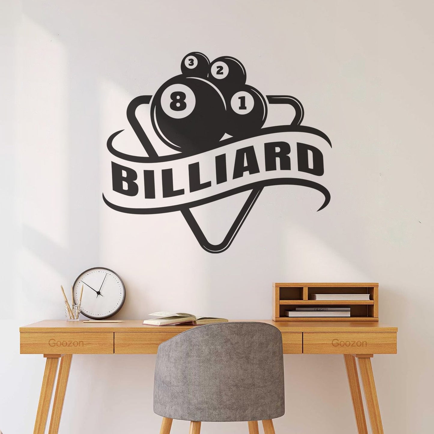 Wall Decals Billiards Sports League Table Pool Club Logo Multi Color Selection