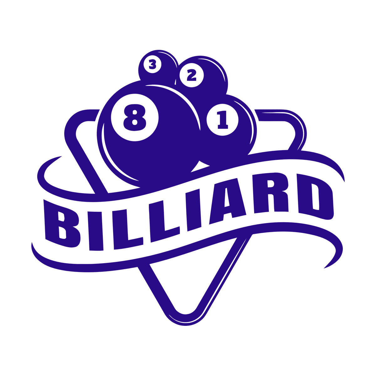 Wall Decals Billiards Sports League Table Pool Club Logo Multi Color Selection