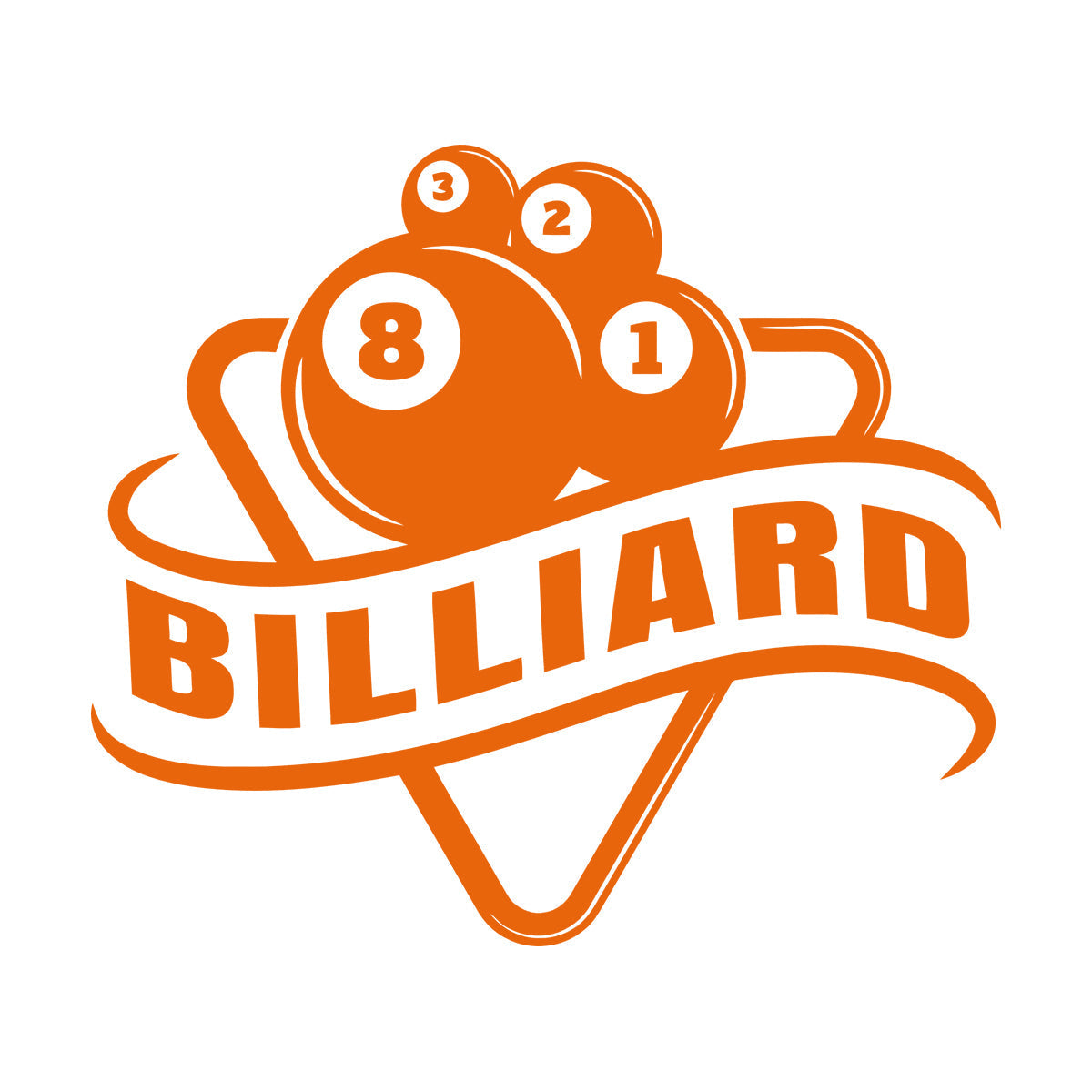 Wall Decals Billiards Sports League Table Pool Club Logo Multi Color Selection
