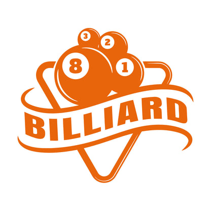 Wall Decals Billiards Sports League Table Pool Club Logo Multi Color Selection