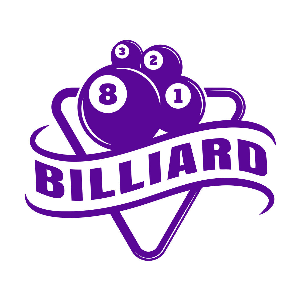 Wall Decals Billiards Sports League Table Pool Club Logo Multi Color Selection
