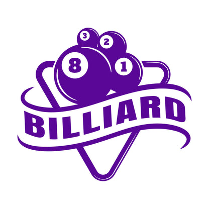 Wall Decals Billiards Sports League Table Pool Club Logo Multi Color Selection