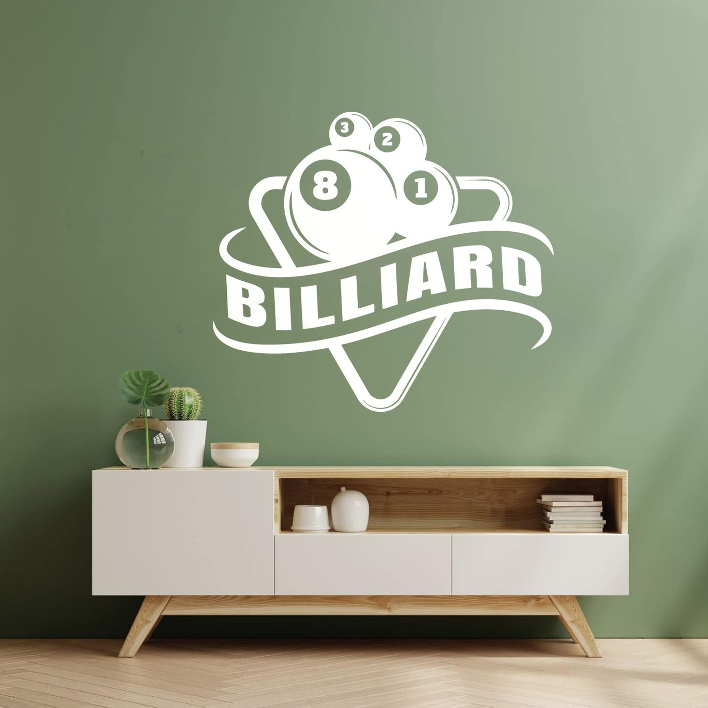 Wall Decals Billiards Sports League Table Pool Club Logo Multi Color Selection