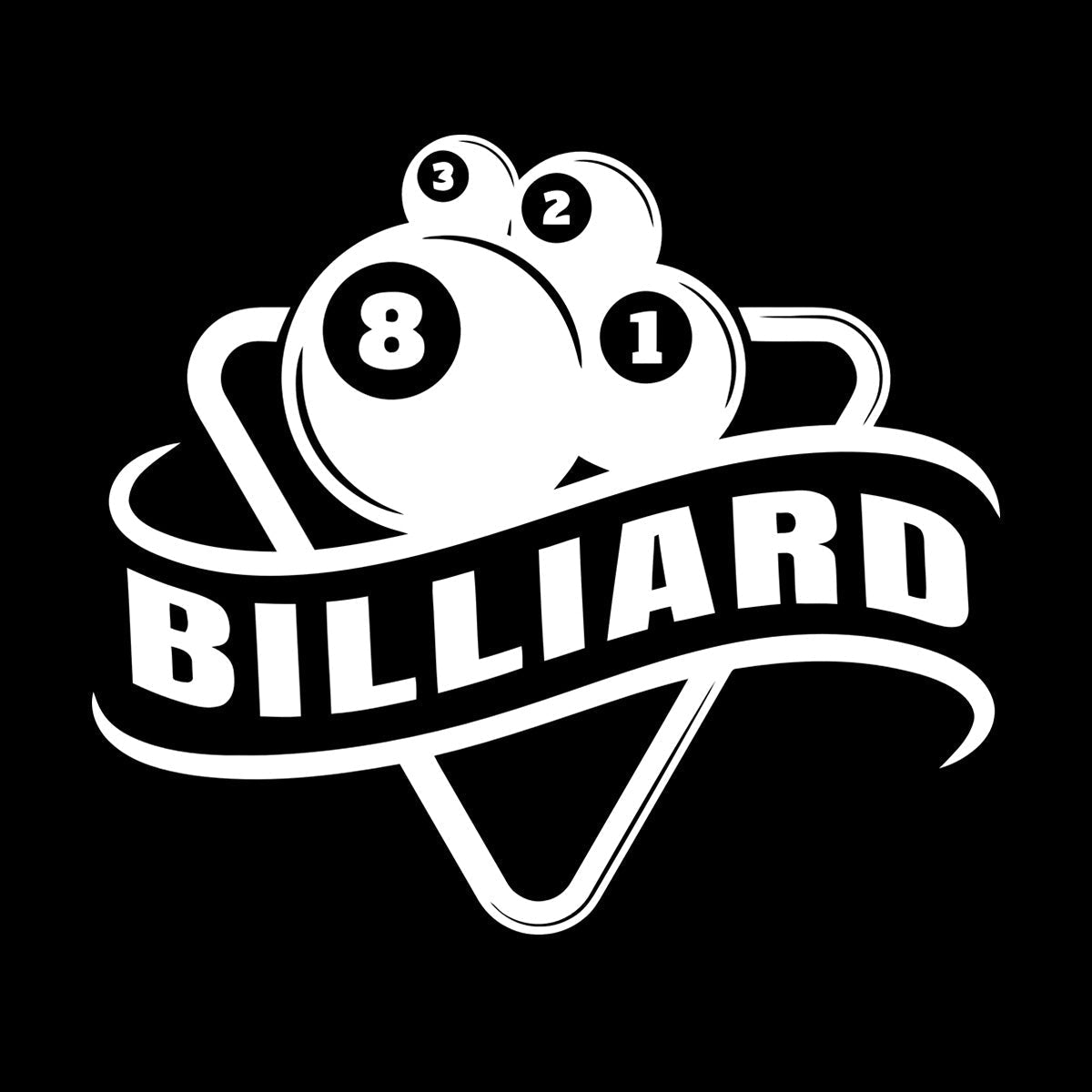 Wall Decals Billiards Sports League Table Pool Club Logo Multi Color Selection