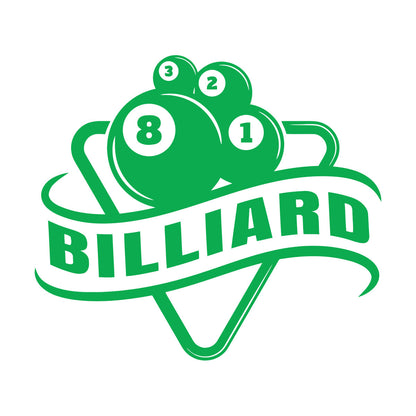 Wall Decals Billiards Sports League Table Pool Club Logo Multi Color Selection