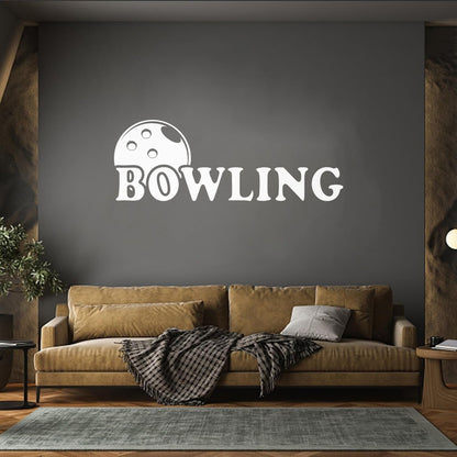 Engraving Decals Bowling Club Sport Entertainment Center Easy Installation
