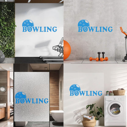 Engraving Decals Bowling Club Sport Entertainment Center Easy Installation