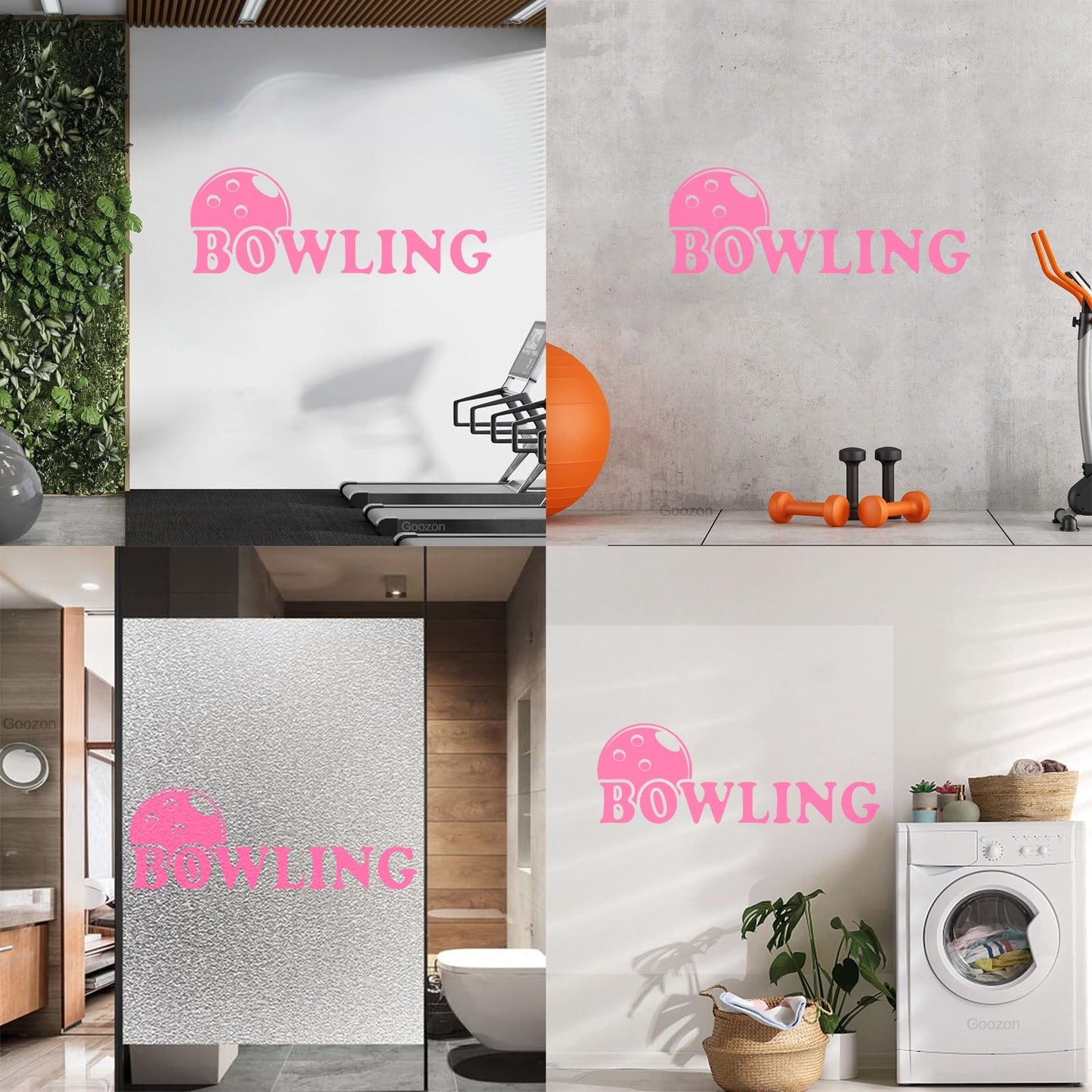 Engraving Decals Bowling Club Sport Entertainment Center Easy Installation