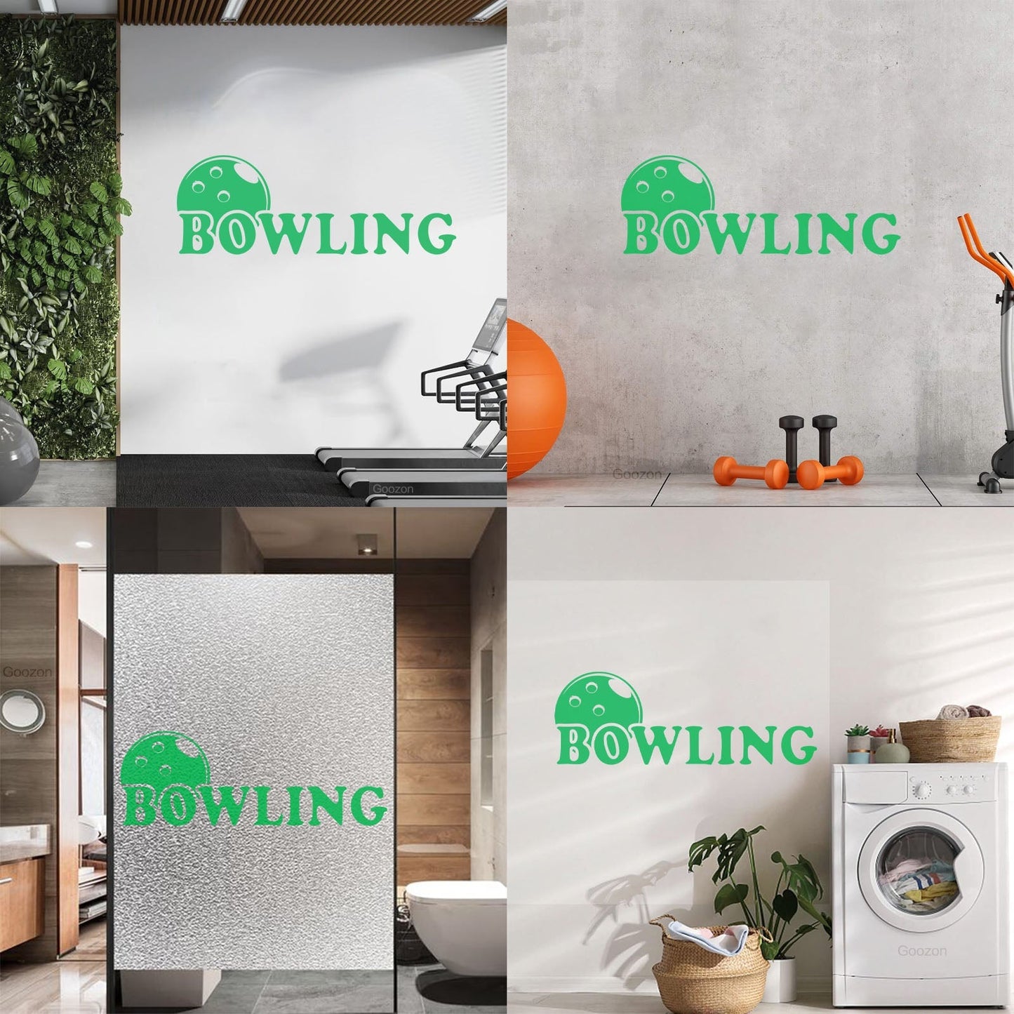 Engraving Decals Bowling Club Sport Entertainment Center Easy Installation