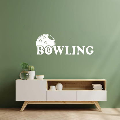 Engraving Decals Bowling Club Sport Entertainment Center Easy Installation