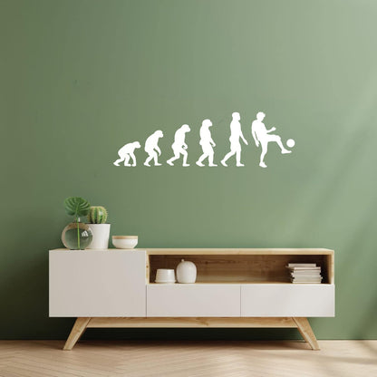 Boy Teen Evolution Soccer Player Sports Mural And Wall Vinyl Decal Art Mural Painting