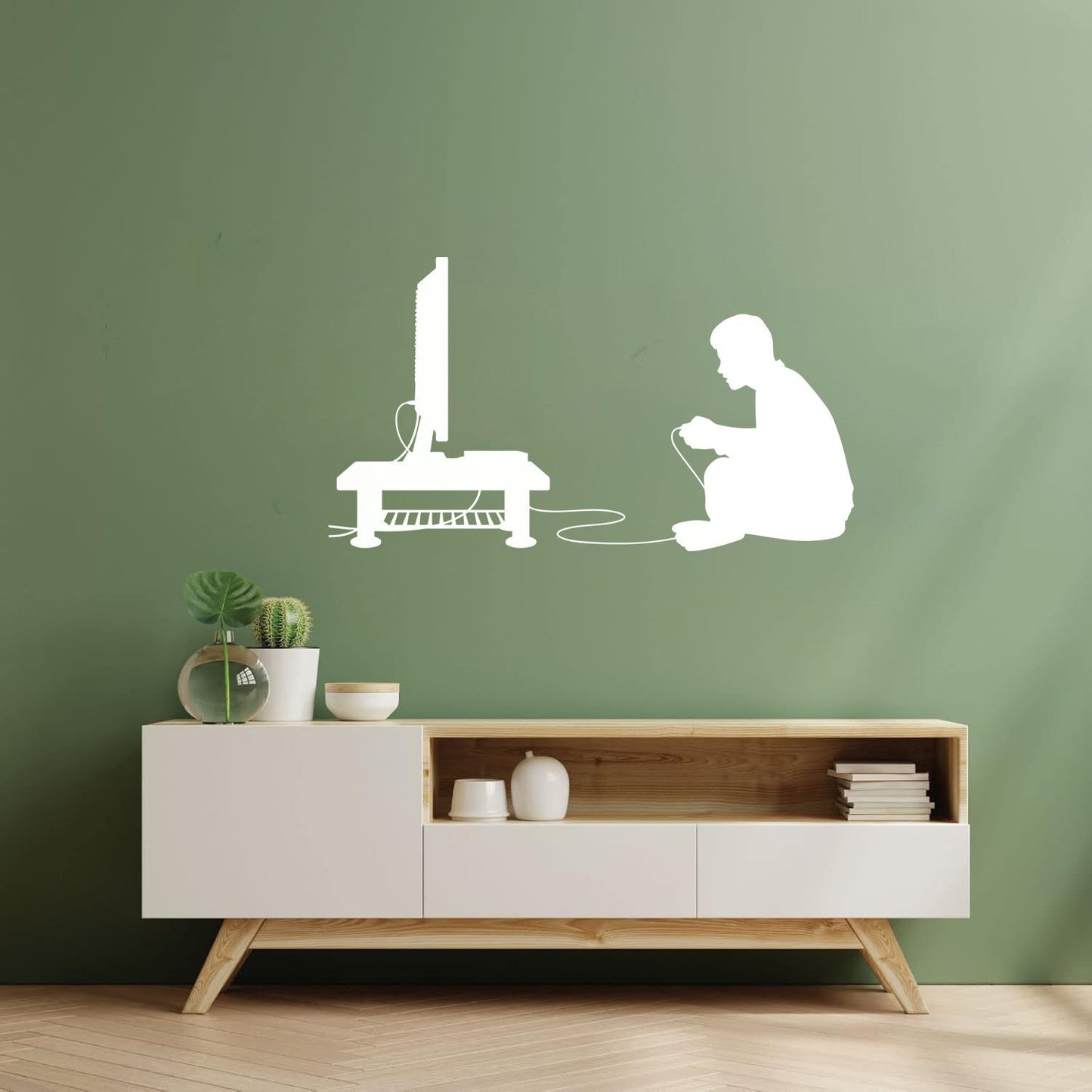 Wall Stickers Paster Paper Boy Video Game Joystick Tv Game Multiple Size Options