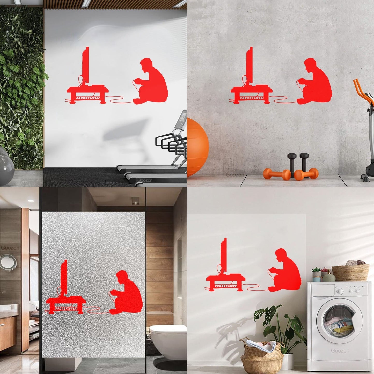 Wall Stickers Paster Paper Boy Video Game Joystick Tv Game Multiple Size Options