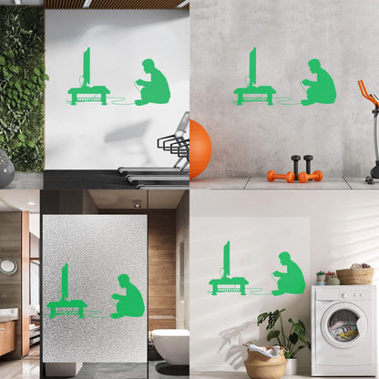 Wall Stickers Paster Paper Boy Video Game Joystick Tv Game Multiple Size Options