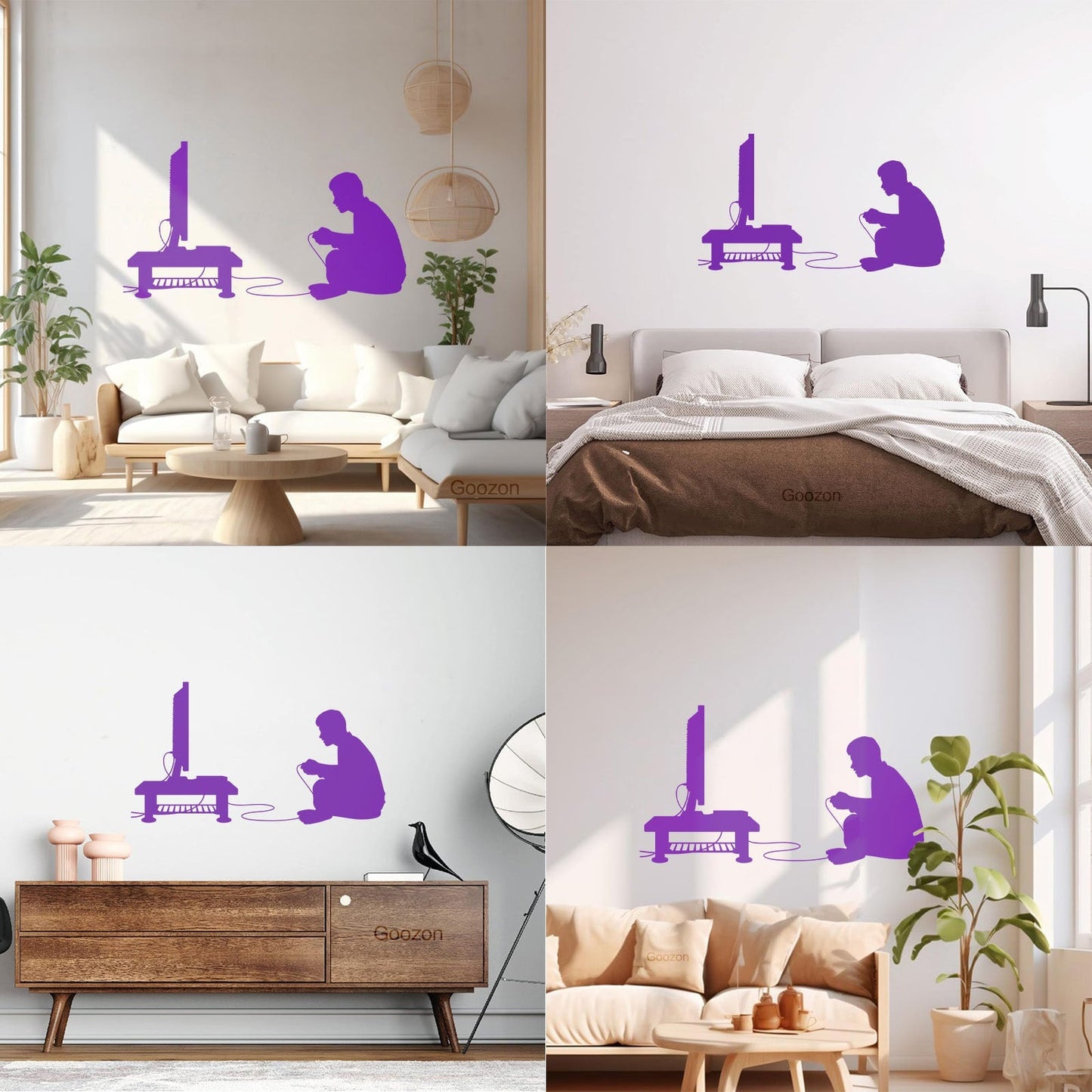 Wall Stickers Paster Paper Boy Video Game Joystick Tv Game Multiple Size Options