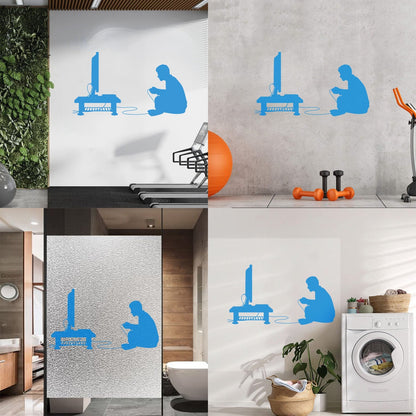 Wall Stickers Paster Paper Boy Video Game Joystick Tv Game Multiple Size Options