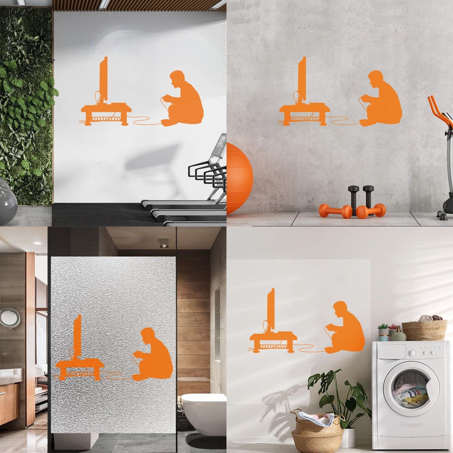 Wall Stickers Paster Paper Boy Video Game Joystick Tv Game Multiple Size Options
