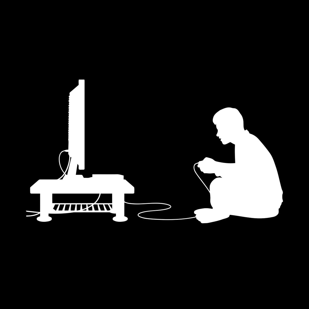 Wall Stickers Paster Paper Boy Video Game Joystick Tv Game Multiple Size Options