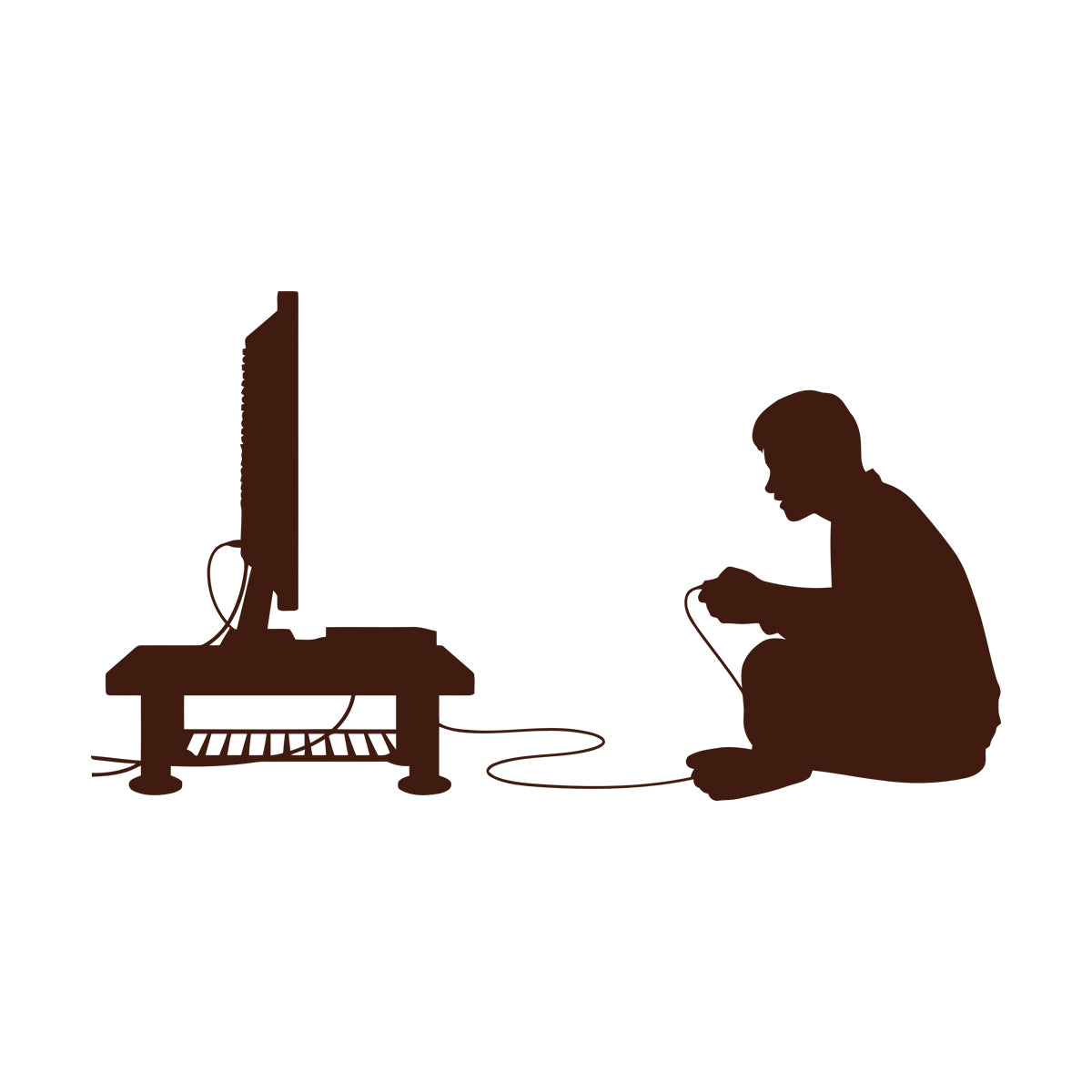 Wall Stickers Paster Paper Boy Video Game Joystick Tv Game Multiple Size Options