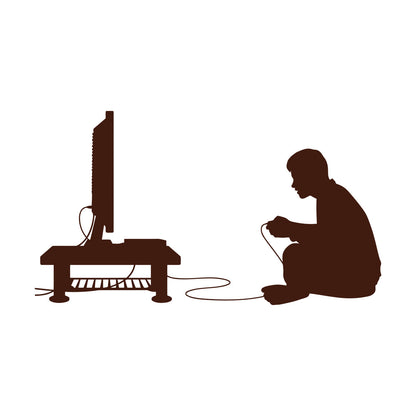Wall Stickers Paster Paper Boy Video Game Joystick Tv Game Multiple Size Options