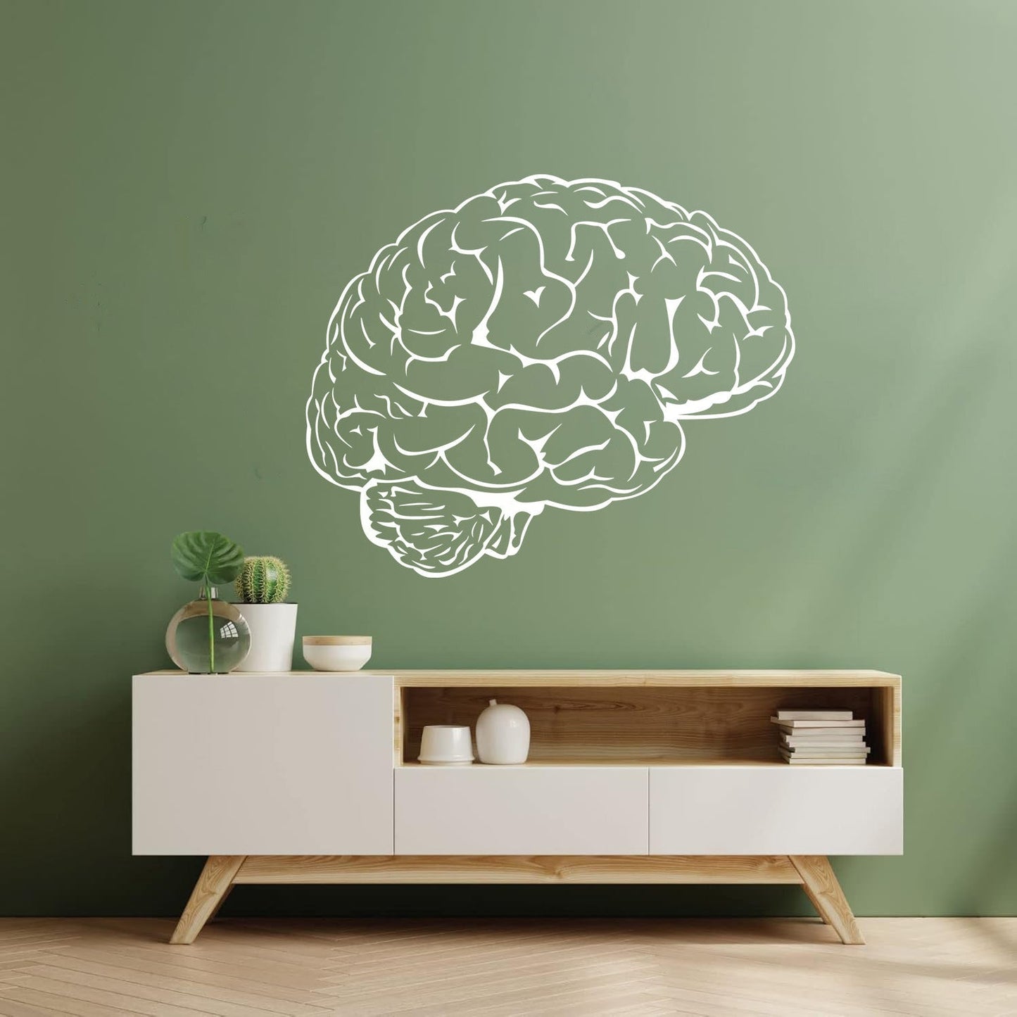 Fine Carving Stickers Brain Mind Anatomy Intellect Science Medicine Doctor It Won'T Fall Off