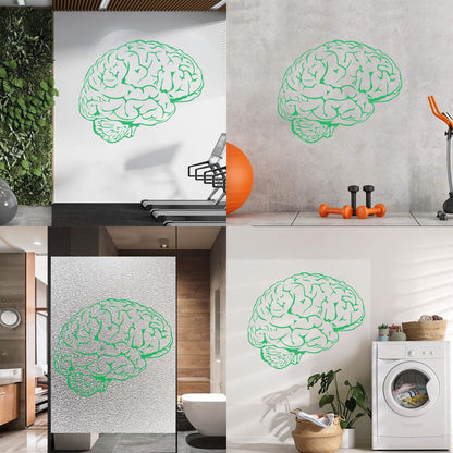 Fine Carving Stickers Brain Mind Anatomy Intellect Science Medicine Doctor It Won'T Fall Off
