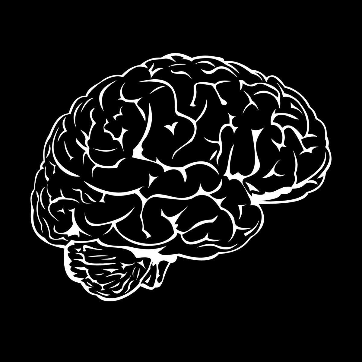 Fine Carving Stickers Brain Mind Anatomy Intellect Science Medicine Doctor It Won'T Fall Off