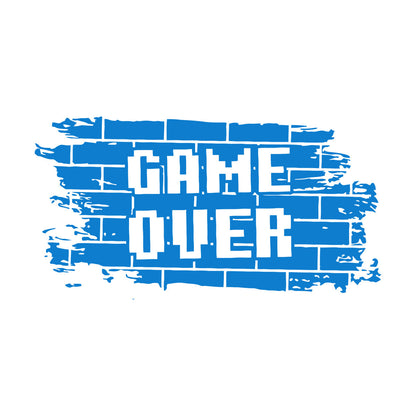 Wall Stickers Bricks Game Over Gaming Boys Play Video Games Personalized Customization