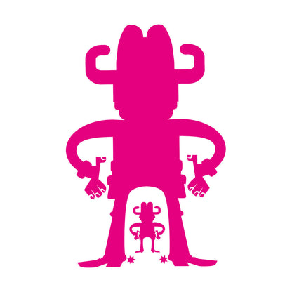 Vinyl Art Sticker Cartoon Cowboys Wild West Western Boys Art Decoration