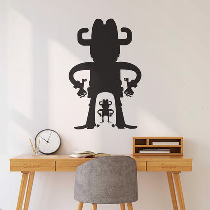 Vinyl Art Sticker Cartoon Cowboys Wild West Western Boys Art Decoration