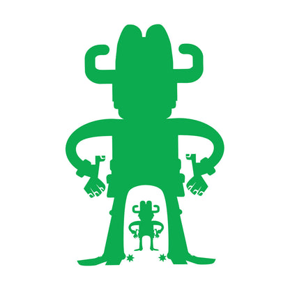 Vinyl Art Sticker Cartoon Cowboys Wild West Western Boys Art Decoration