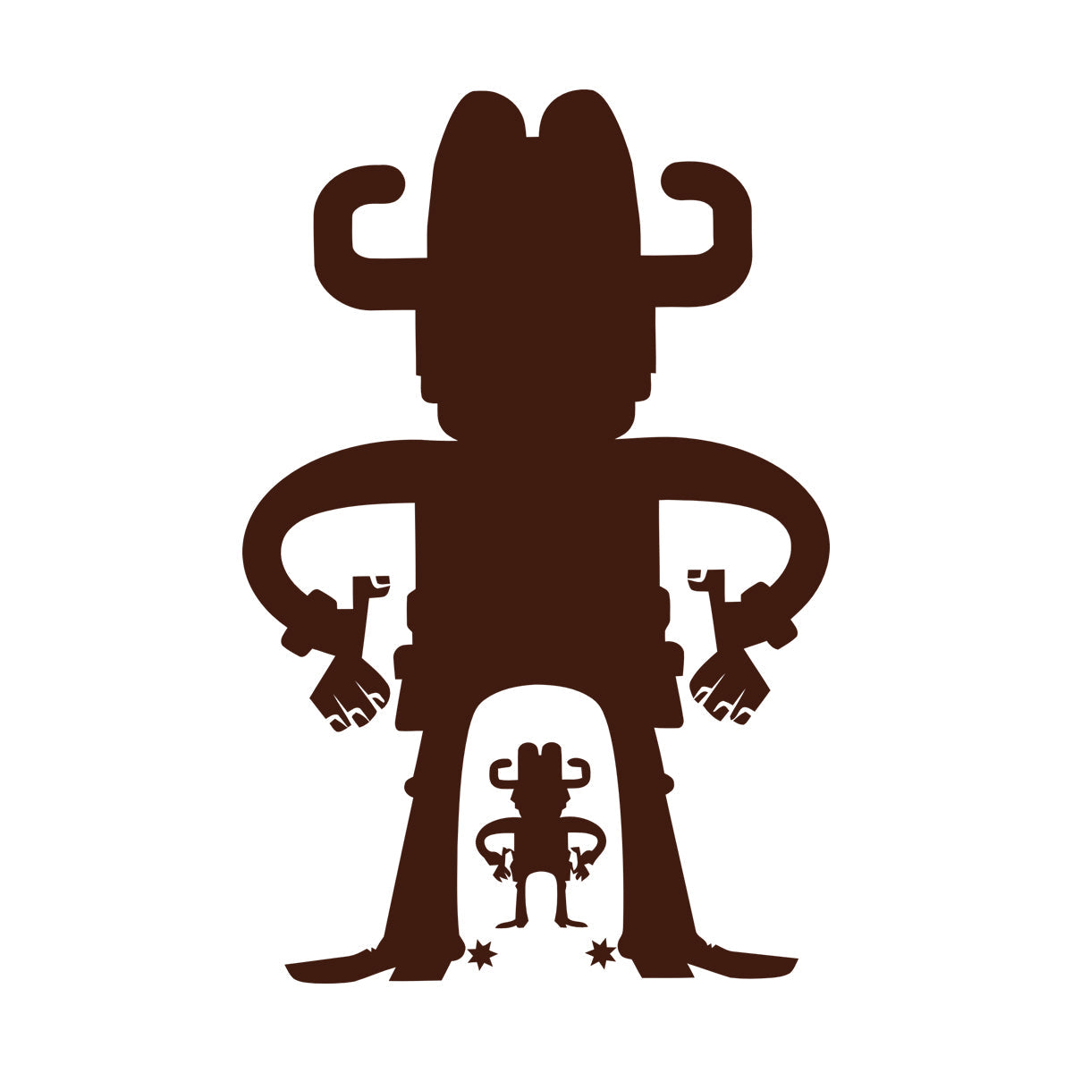 Vinyl Art Sticker Cartoon Cowboys Wild West Western Boys Art Decoration