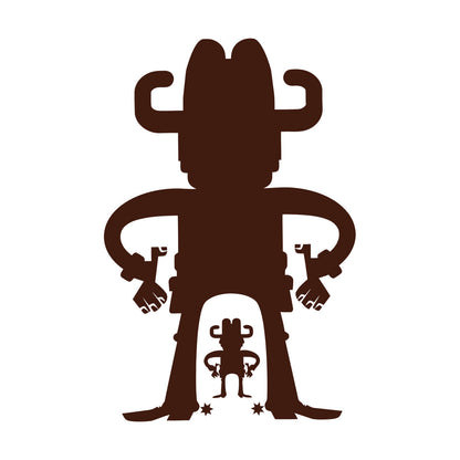 Vinyl Art Sticker Cartoon Cowboys Wild West Western Boys Art Decoration