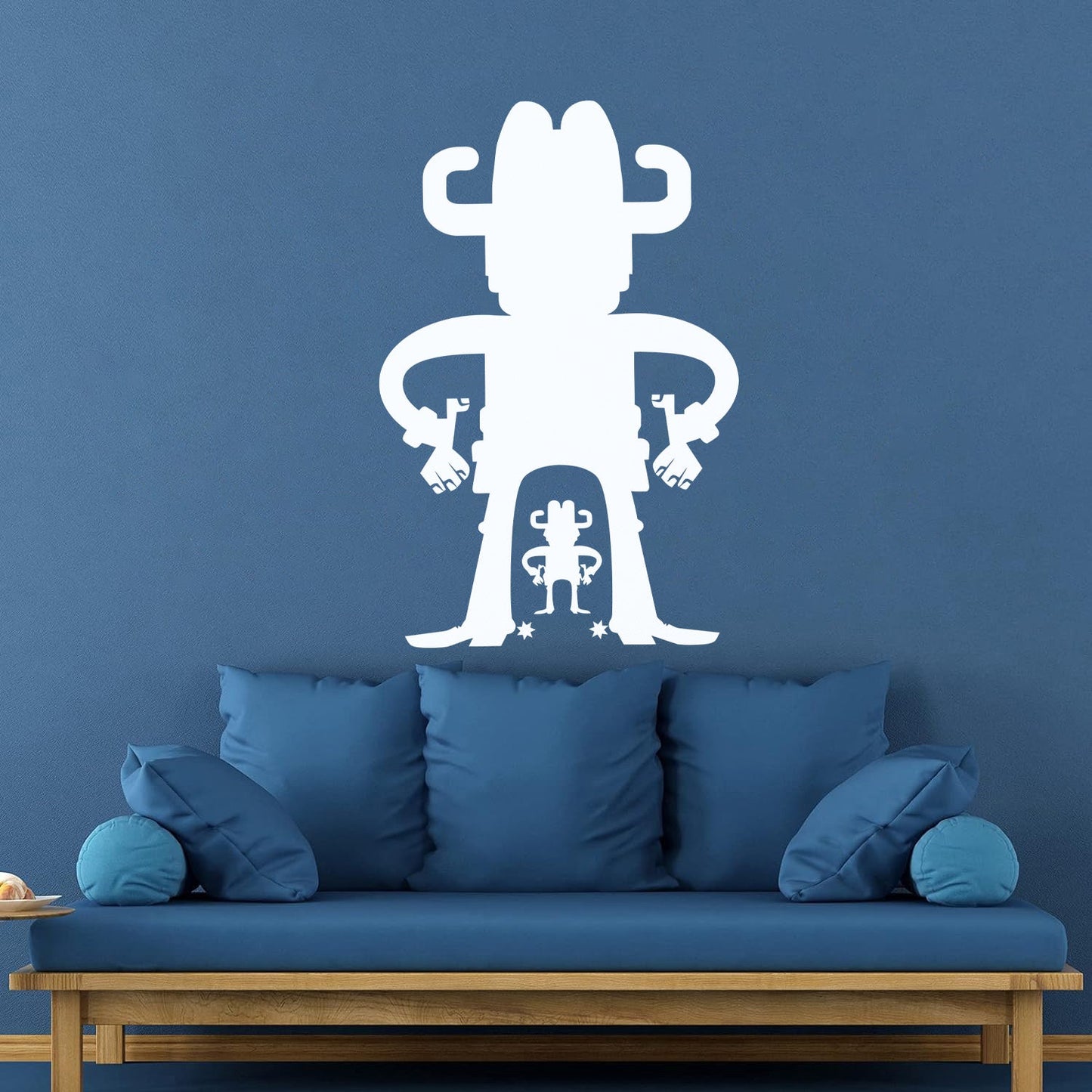 Vinyl Art Sticker Cartoon Cowboys Wild West Western Boys Art Decoration