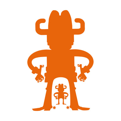 Vinyl Art Sticker Cartoon Cowboys Wild West Western Boys Art Decoration