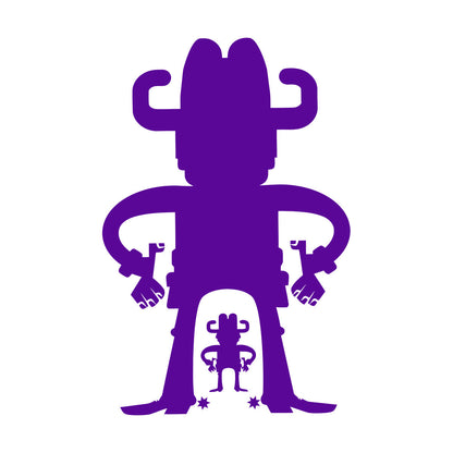 Vinyl Art Sticker Cartoon Cowboys Wild West Western Boys Art Decoration