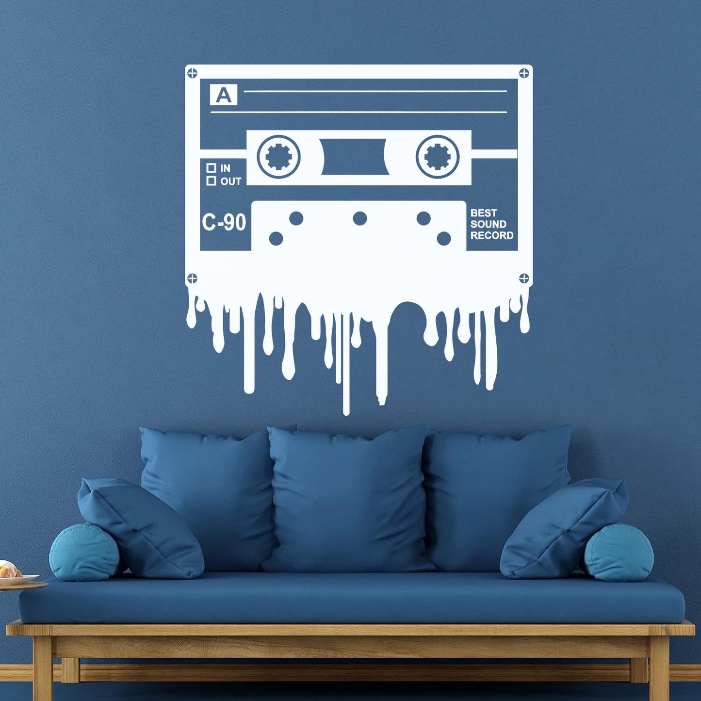 Cassette Music Best Sound Record Retro Style Engraving Stickers Wall Beautification
