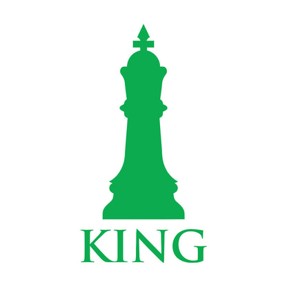 Lettering Stickers Chess Club Intellectual Game Chess King Glass Stickers