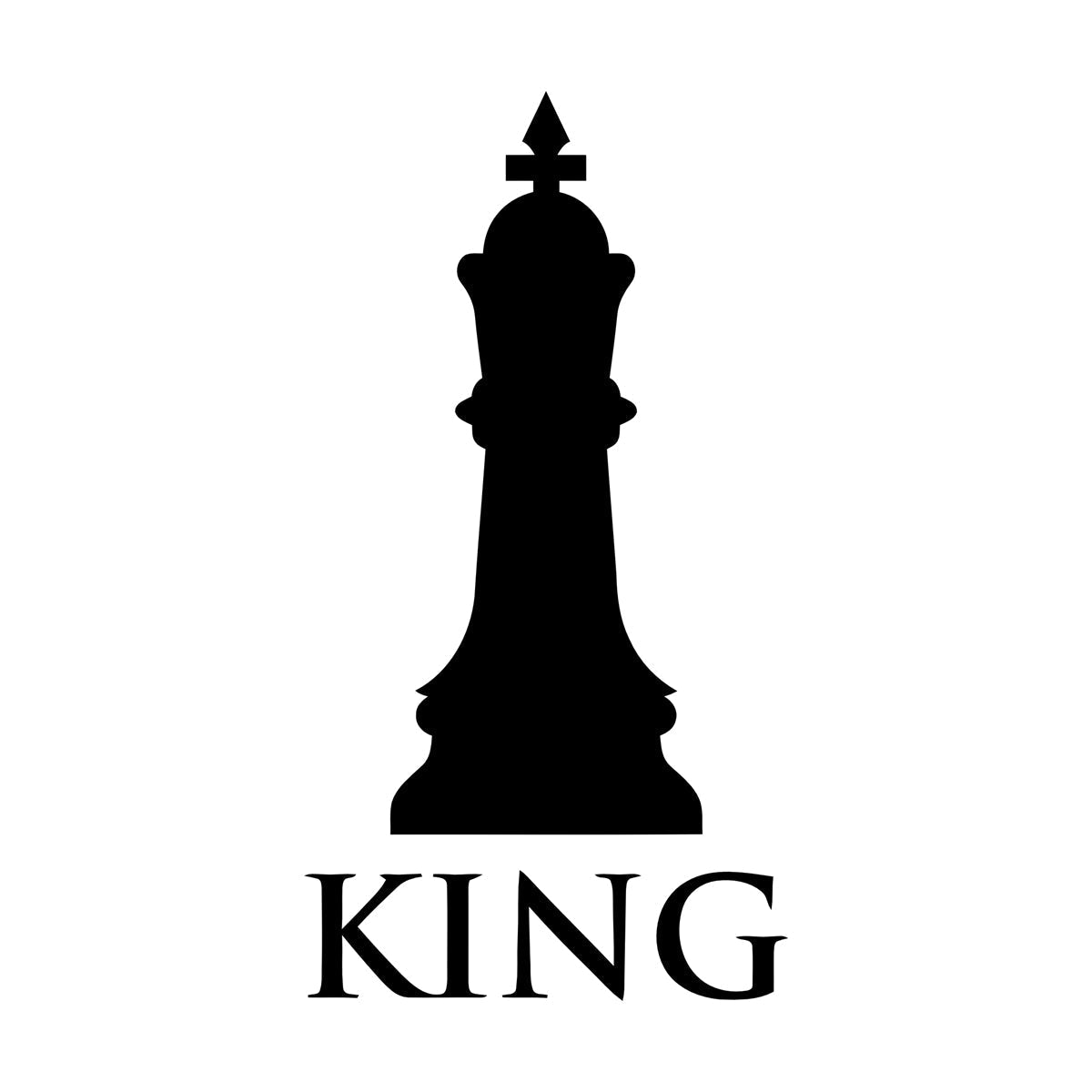Lettering Stickers Chess Club Intellectual Game Chess King Glass Stickers