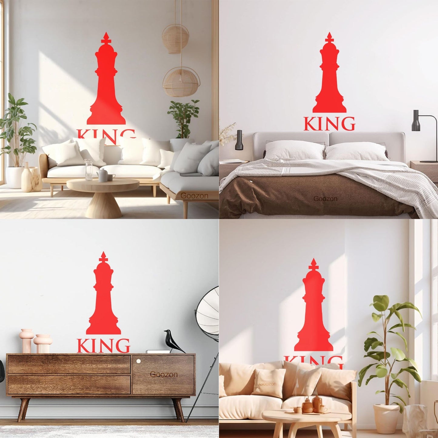 Lettering Stickers Chess Club Intellectual Game Chess King Glass Stickers