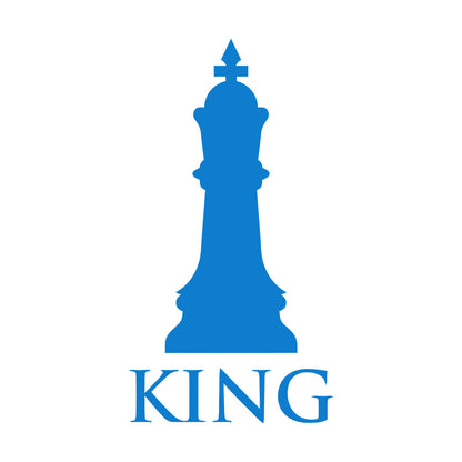 Lettering Stickers Chess Club Intellectual Game Chess King Glass Stickers
