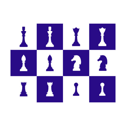 Wall Decals Paster Paper Chessmen Chess Game Club Chessboard Store Decoration