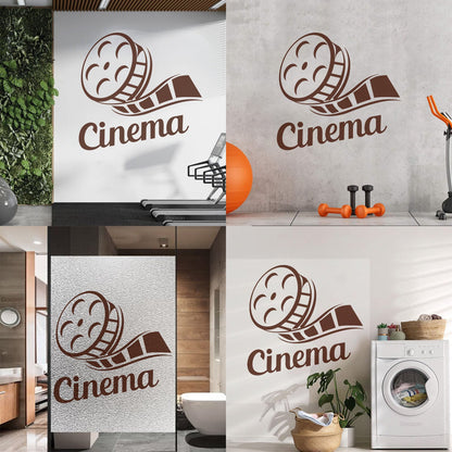 Cinema Movie Spool House Wall Stickers Paster Paper Equipped With Transfer Film Kit