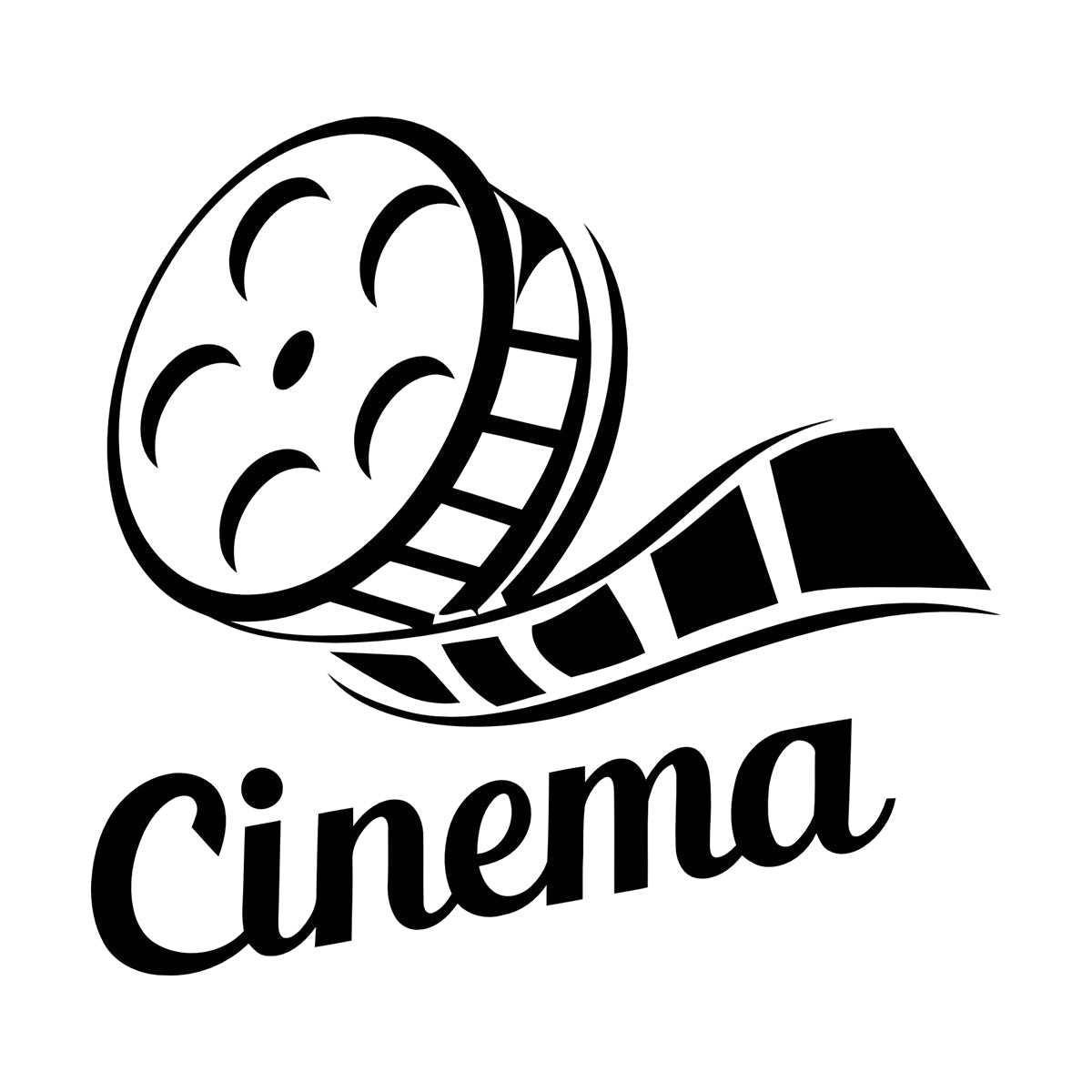 Cinema Movie Spool House Wall Stickers Paster Paper Equipped With Transfer Film Kit