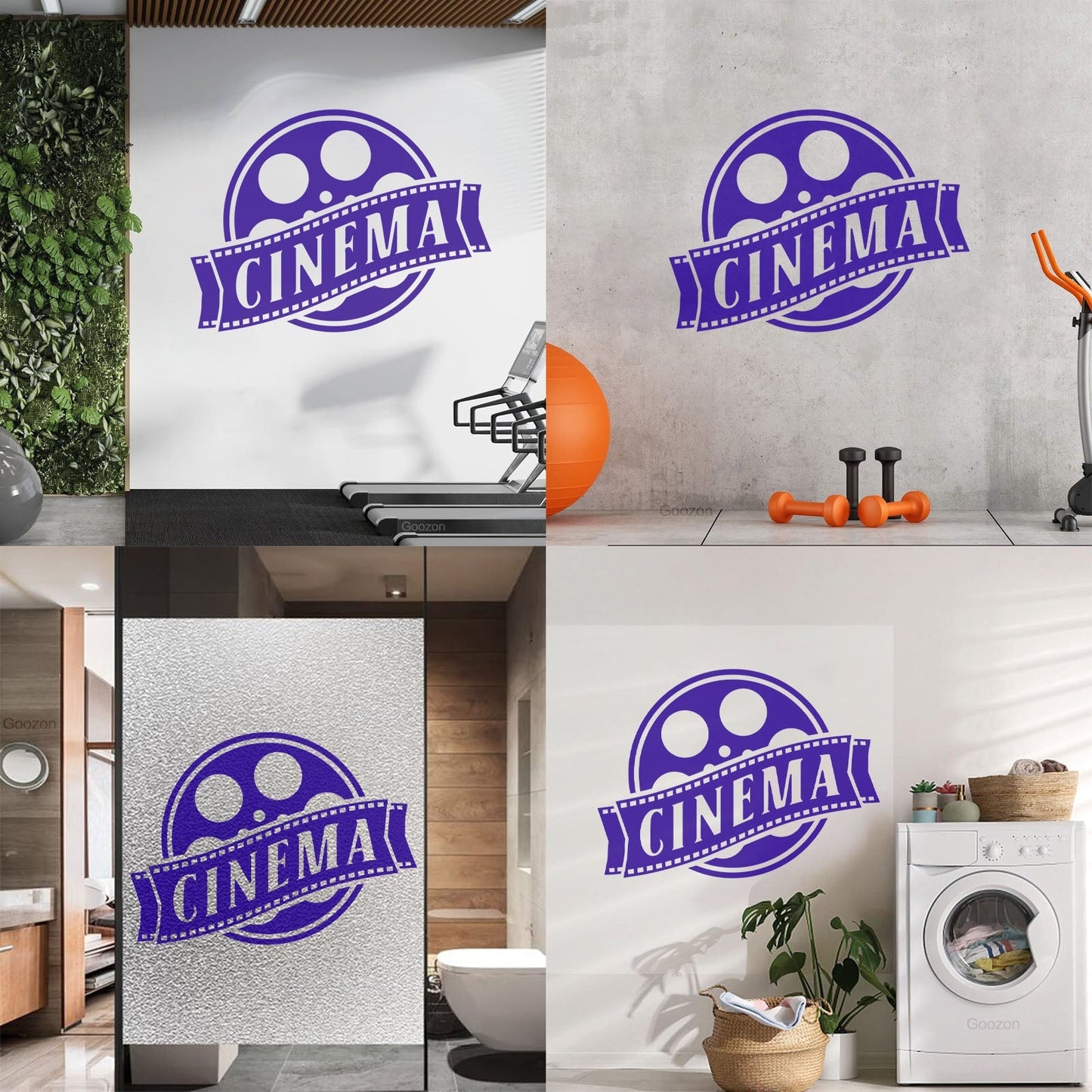 Wall Vinyl Sticker Decor Cinema Films Movie Theatre Tv Easy Installation