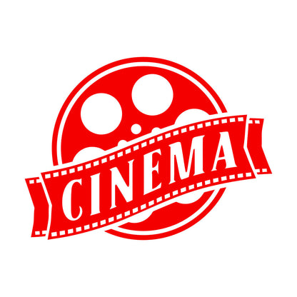 Wall Vinyl Sticker Decor Cinema Films Movie Theatre Tv Easy Installation