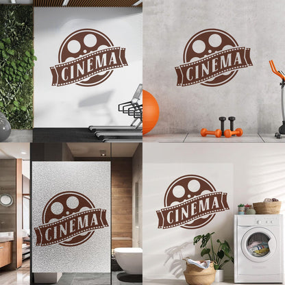 Wall Vinyl Sticker Decor Cinema Films Movie Theatre Tv Easy Installation