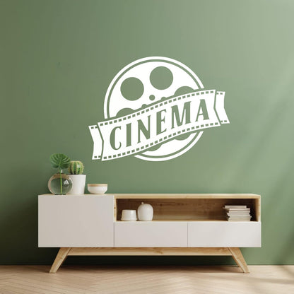 Wall Vinyl Sticker Decor Cinema Films Movie Theatre Tv Easy Installation